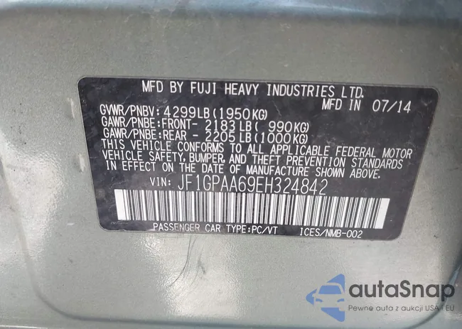 JF1GPAA69EH324842: 44584901