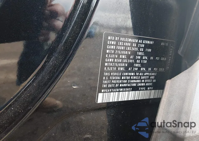 WVGAV7AX8FW593022: 44584926