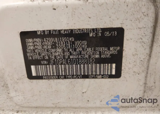JF1GPAL61D1888182: 44584975