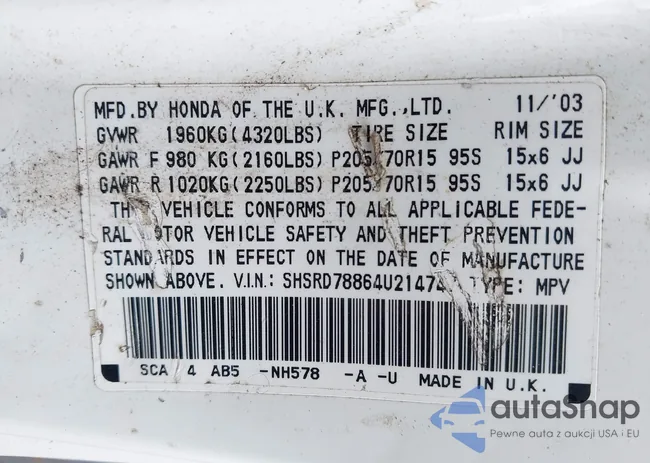 SHSRD78864U214747: 44585027