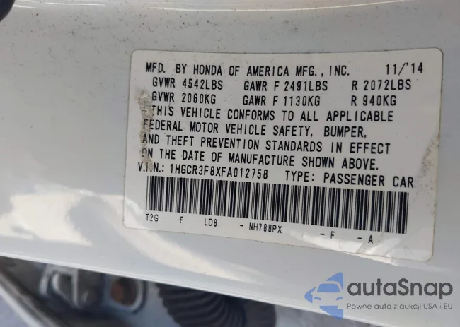 1HGCR3F8XFA012758: 44584253