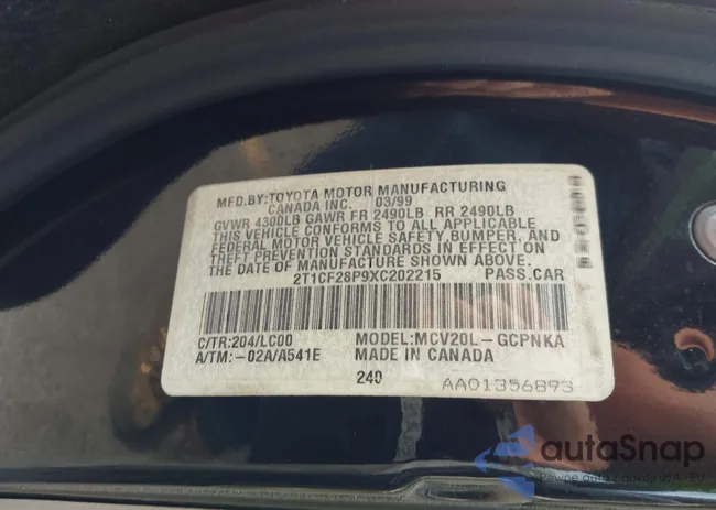 2T1CF28P9XC202215: 44584486