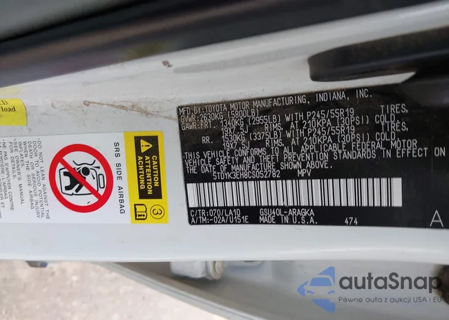 5TDYK3EH8CS052782: 44586079