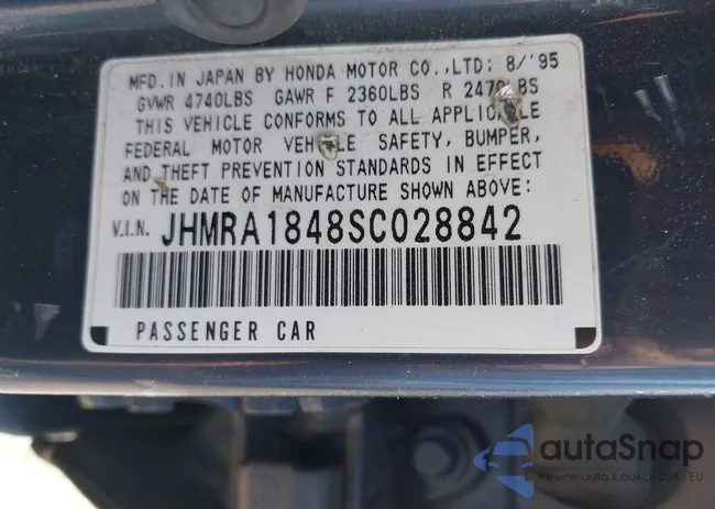 JHMRA1848SC028842: 44586083