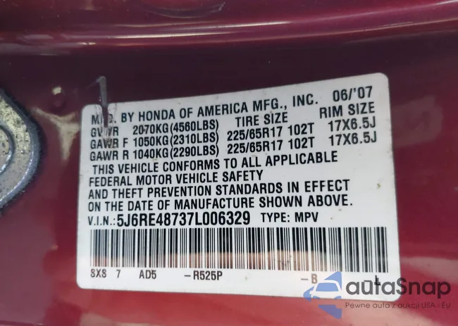 5J6RE48737L006329: 44585147