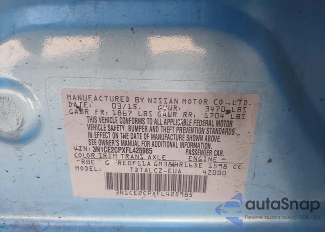 3N1CE2CPXFL425985: 44585218