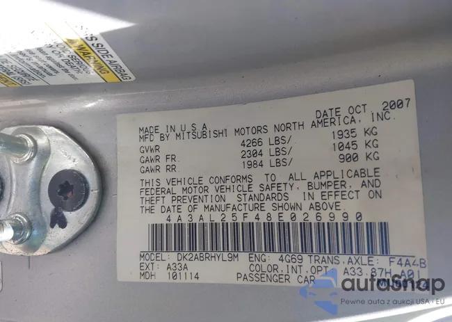 4A3AL25F48E026990: 44585279