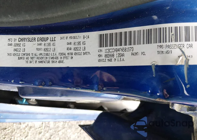 1C3CCCAB4FN581573: 44585459