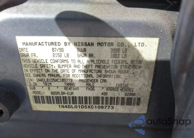 1N4DL01D5XC109773: 44586559