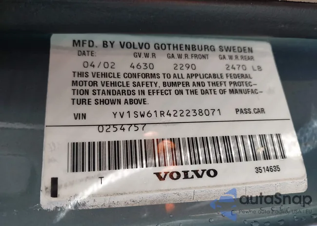 YV1SW61R422238071: 44586604