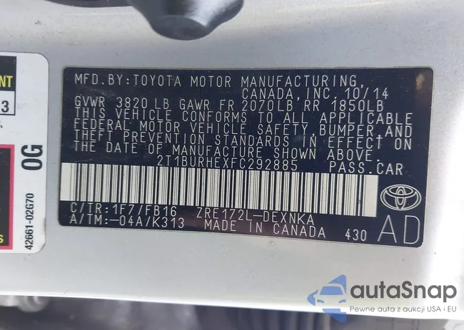 2T1BURHEXFC292885: 44586957