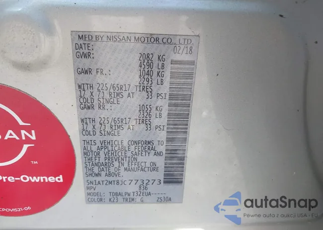 5N1AT2MT8JC773273: 44587095