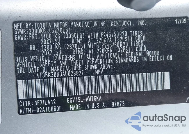 4T3BK3BB3AU028827: 44586103