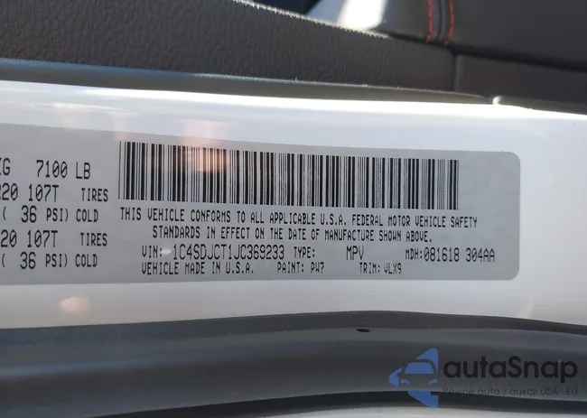 1C4SDJCT1JC369233: 44586248