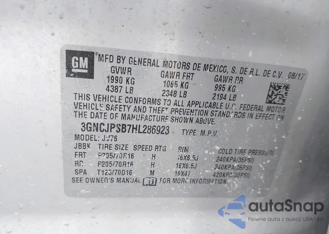 3GNCJPSB7HL286923: 44586383