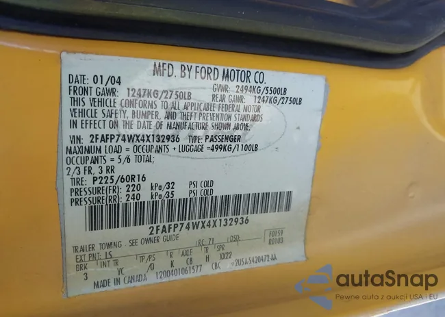 2FAFP74WX4X132936: 44587517