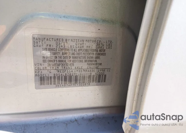 3N1AB7AP7KY301878: 44587552