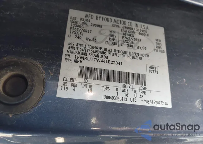 1FMRU17W44LB22341: 44588057