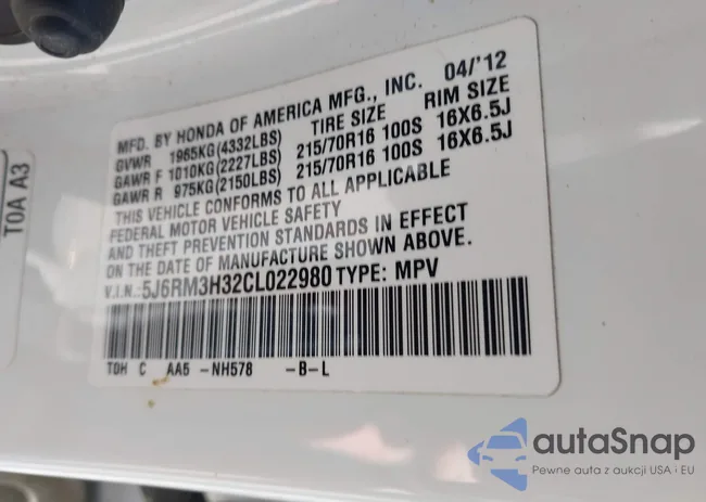 5J6RM3H32CL022980: 44587110