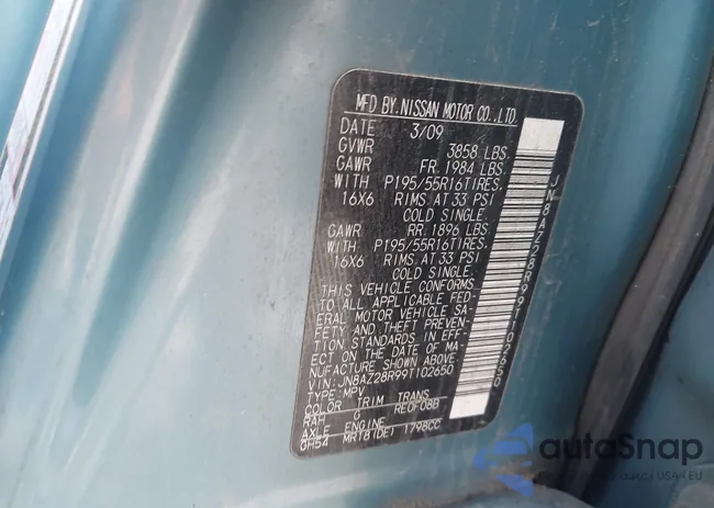 JN8AZ28R99T102650: 44587217