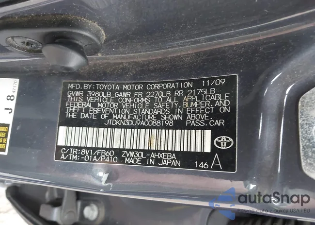 JTDKN3DU9A0088198: 44587262