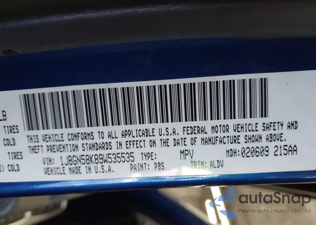 1J8GN58K89W535535: 44587354