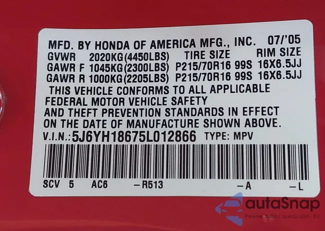 5J6YH18675L012866: 44588652