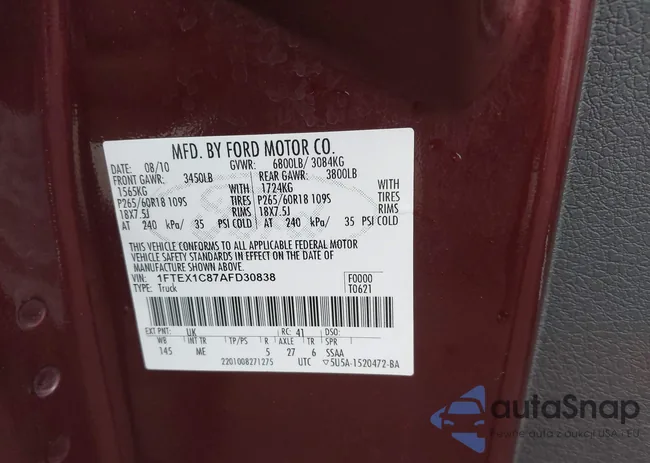 1FTEX1C87AFD30838: 44588851