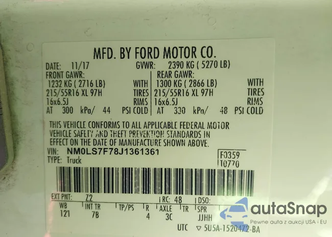 NM0LS7F78J1361361: 44589000