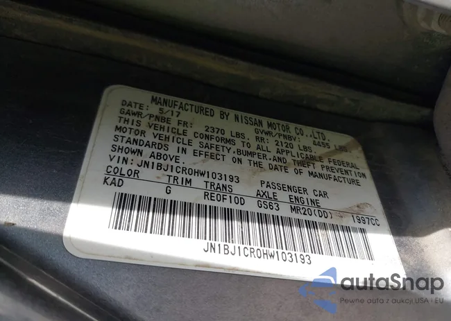 JN1BJ1CR0HW103193: 44589954