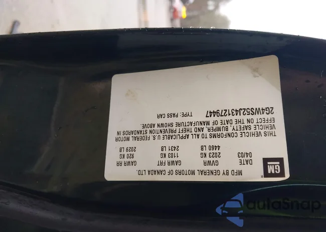 2G4WS52J431279447: 44589129