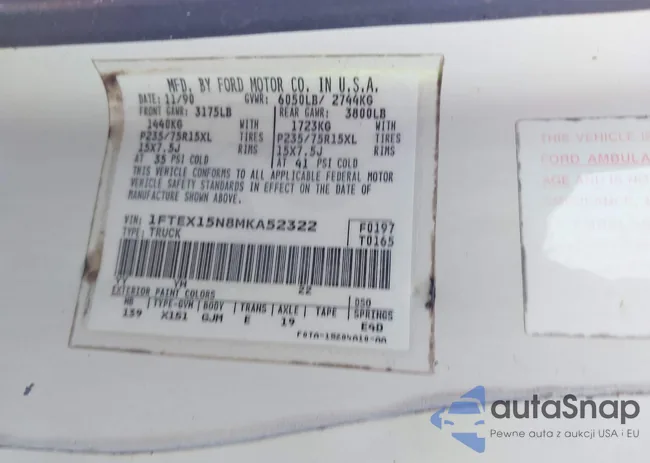 1FTEX15N8MKA52322: 44589253