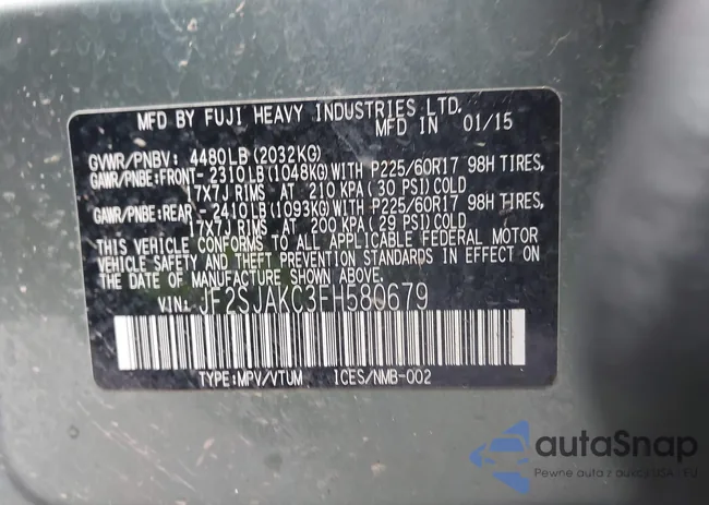 JF2SJAKC3FH580679: 44590661