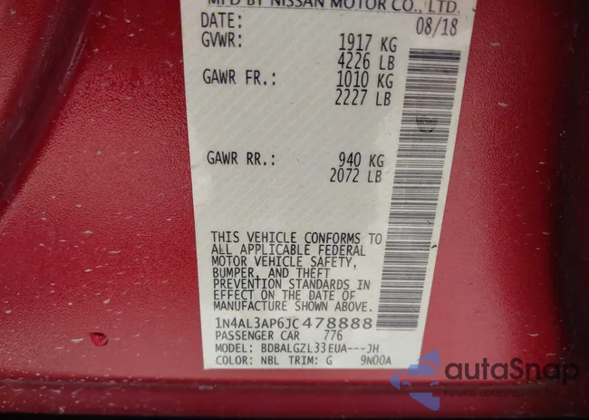 1N4AL3AP6JC478888: 44590769