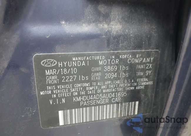 KMHDU4AD5AU041695: 44590792