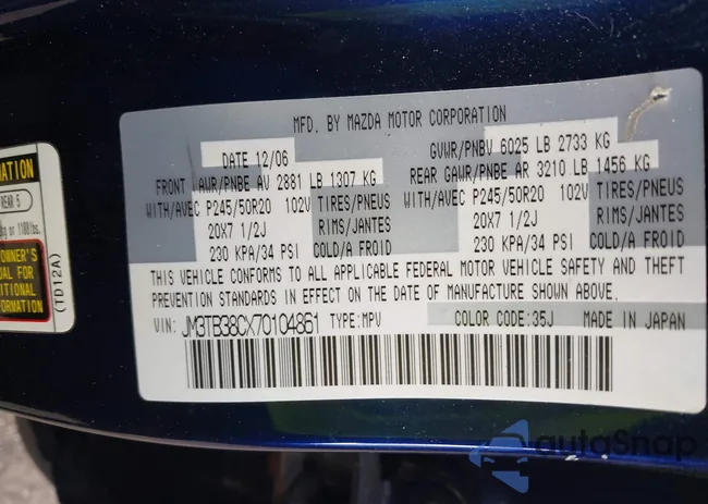 JM3TB38CX70104861: 44590457