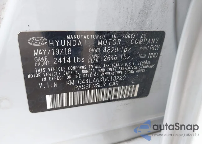 KMTG44LA6KU013220: 44591533