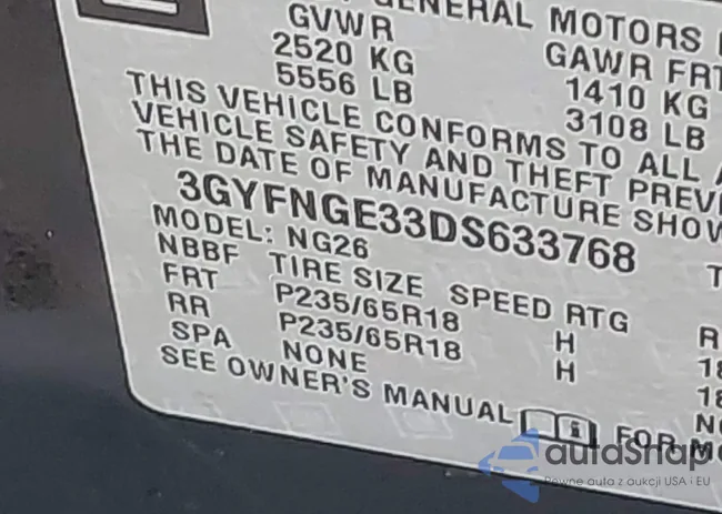 3GYFNGE33DS633768: 44591905