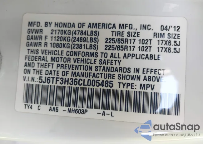 5J6TF3H36CL005485: 44592006