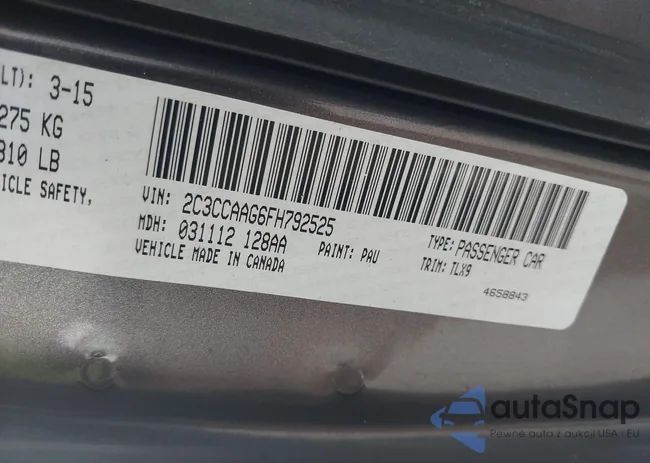 2C3CCAAG6FH792525: 44591111