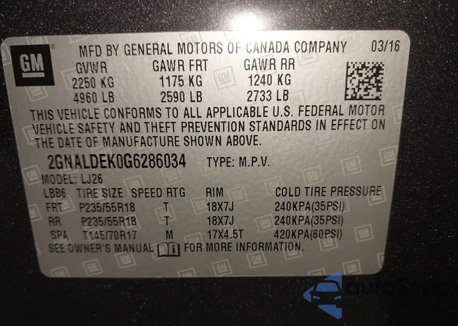 2GNALDEK0G6286034: 44591152