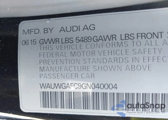 WAUWGAFC9GN040004: 44591165