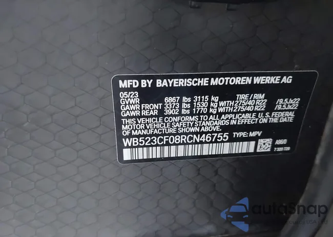 WB523CF08RCN46755: 44591444