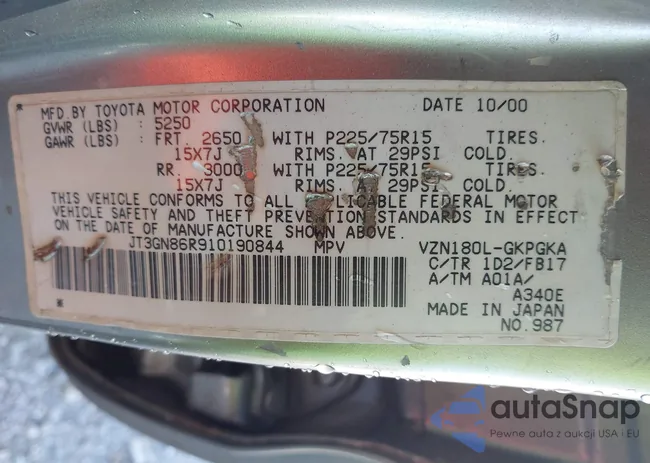 JT3GN86R910190844: 44592520