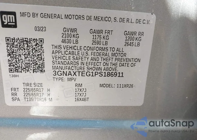 3GNAXTEG1PS186911: 44592669