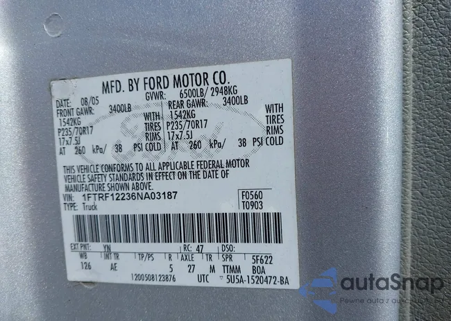 1FTRF12236NA03187: 44592917