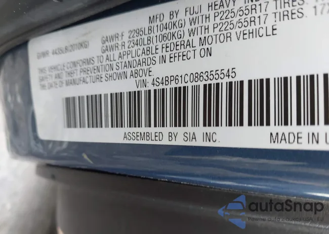 4S4BP61C086355545: 44592107