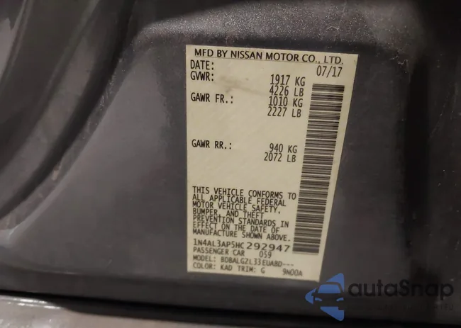 1N4AL3AP5HC292947: 44592124