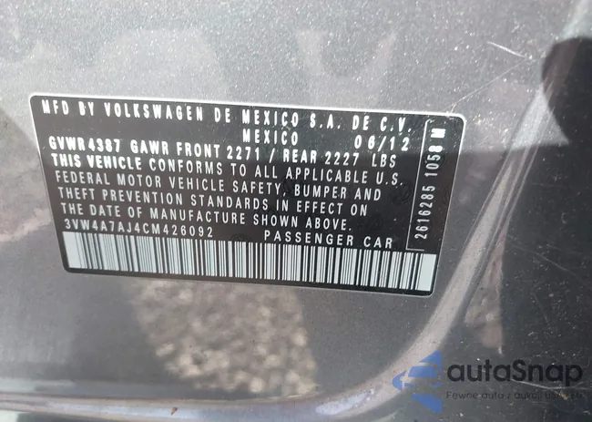 3VW4A7AJ4CM426092: 44593630