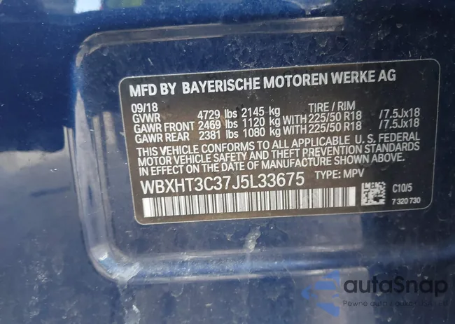 WBXHT3C37J5L33675: 44593674